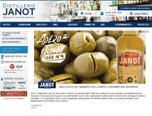 Tablet Screenshot of janot-distillerie.com